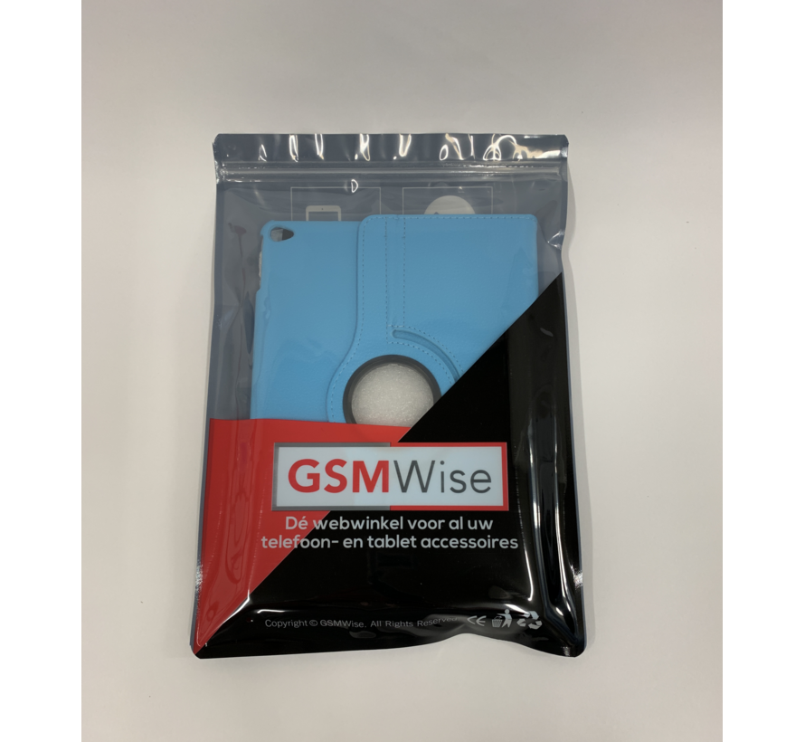 Apple iPad Air 2 Swivel Case, 360 graden draaibare Hoes, Cover met Multi-stand - Kleur Hemelsblauw