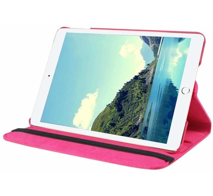 Apple iPad Air 2 Swivel Case, 360 graden draaibare Hoes, Cover met Multi-stand - Kleur Hot pink