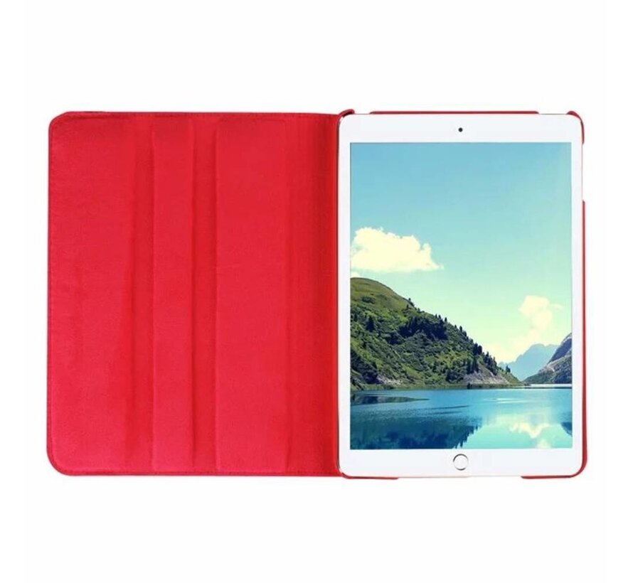Apple iPad Air 2 Swivel Case, 360 graden draaibare Hoes, Cover met Multi-stand - Kleur Rood