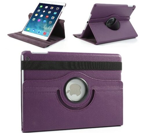 GSMWise Apple iPad Air 2 Swivel Case, 360 graden draaibare Hoes, Cover met Multi-stand - Kleur Paars