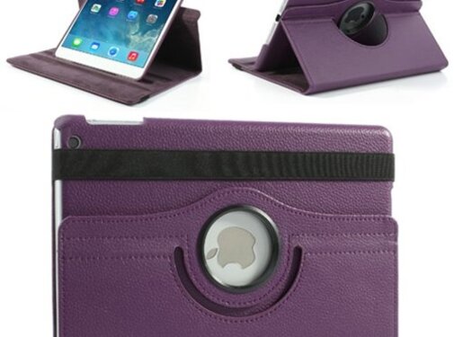 GSMWise Apple iPad Air 2 (iPad 6) - 360 graden draaibare Hoes - Kleur Paars