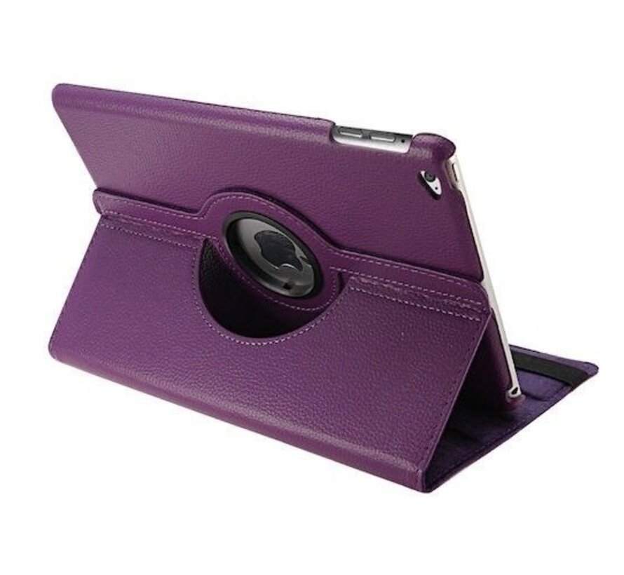 Apple iPad Air 2 Swivel Case, 360 graden draaibare Hoes, Cover met Multi-stand - Kleur Paars