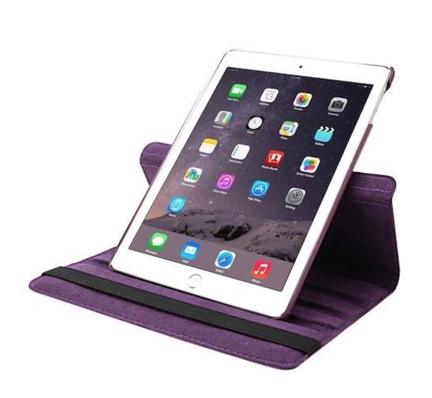 Apple iPad Air 2 Swivel Case, 360 graden draaibare Hoes, Cover met Multi-stand - Kleur Paars