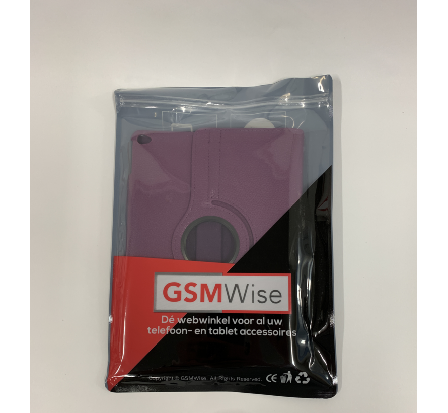 Apple iPad Air 2 Swivel Case, 360 graden draaibare Hoes, Cover met Multi-stand - Kleur Paars
