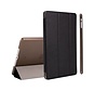 Apple iPad Mini 1 / 2 / 3 - Smart Book Case Retro Leather Hoes voor bescherming voor- en achterkant - Kleur Zwart