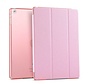 Apple iPad Mini 1 / 2 / 3 - Smart Book Case Retro Leather Hoes voor bescherming voor- en achterkant - Kleur Roze