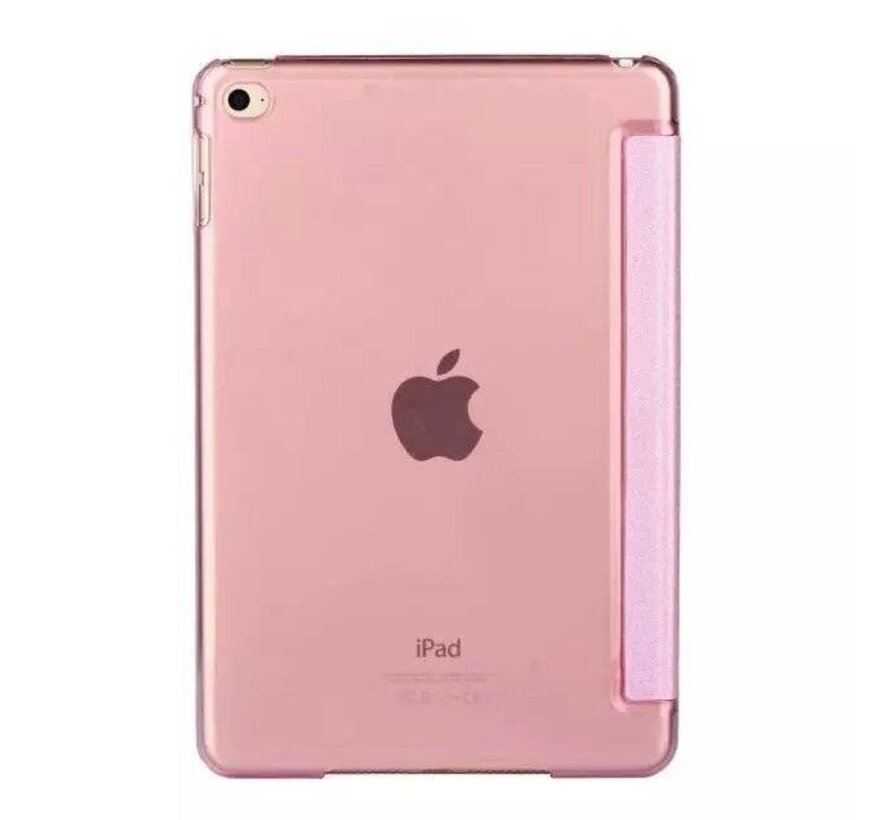 Apple iPad Mini 1 / 2 / 3 - Smart Book Case Retro Leather Hoes voor bescherming voor- en achterkant - Kleur Roze
