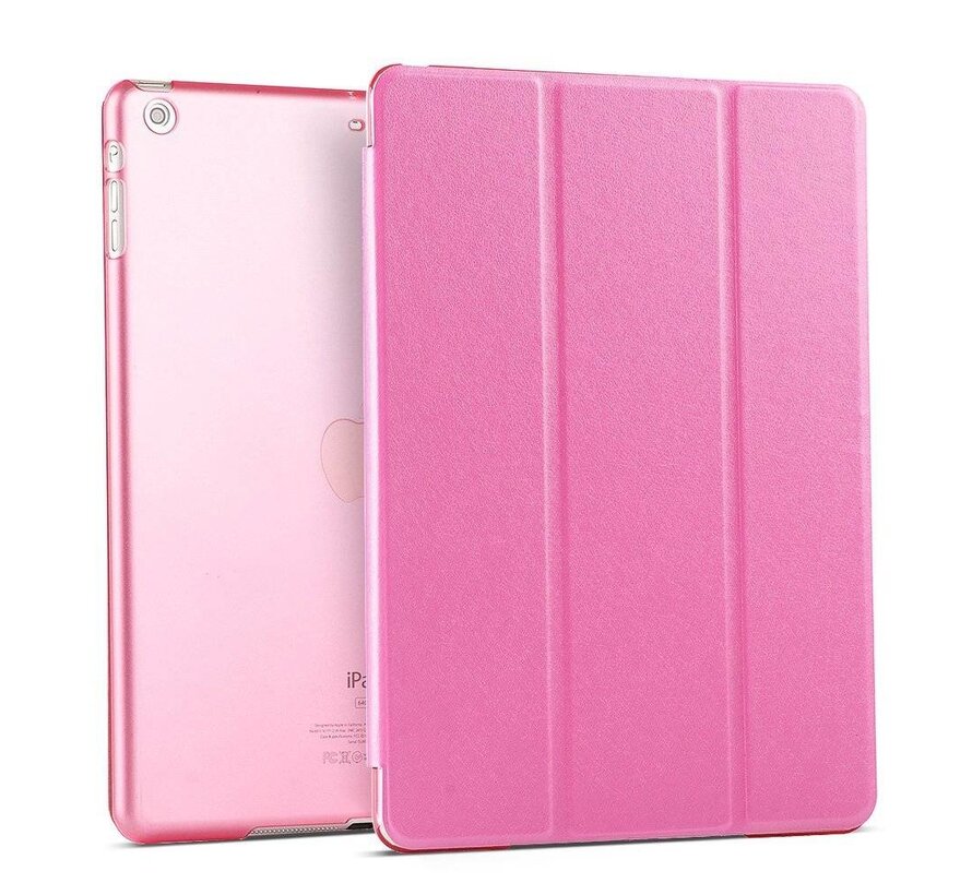 Apple iPad Mini 1 / 2 / 3 - Smart Book Case Retro Leather Hoes voor bescherming voor- en achterkant - Kleur Hot Pink
