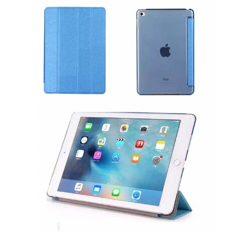 GSMWise Apple iPad Mini 4 -  Zachte Zijden Design Tablet Cover - Blauw