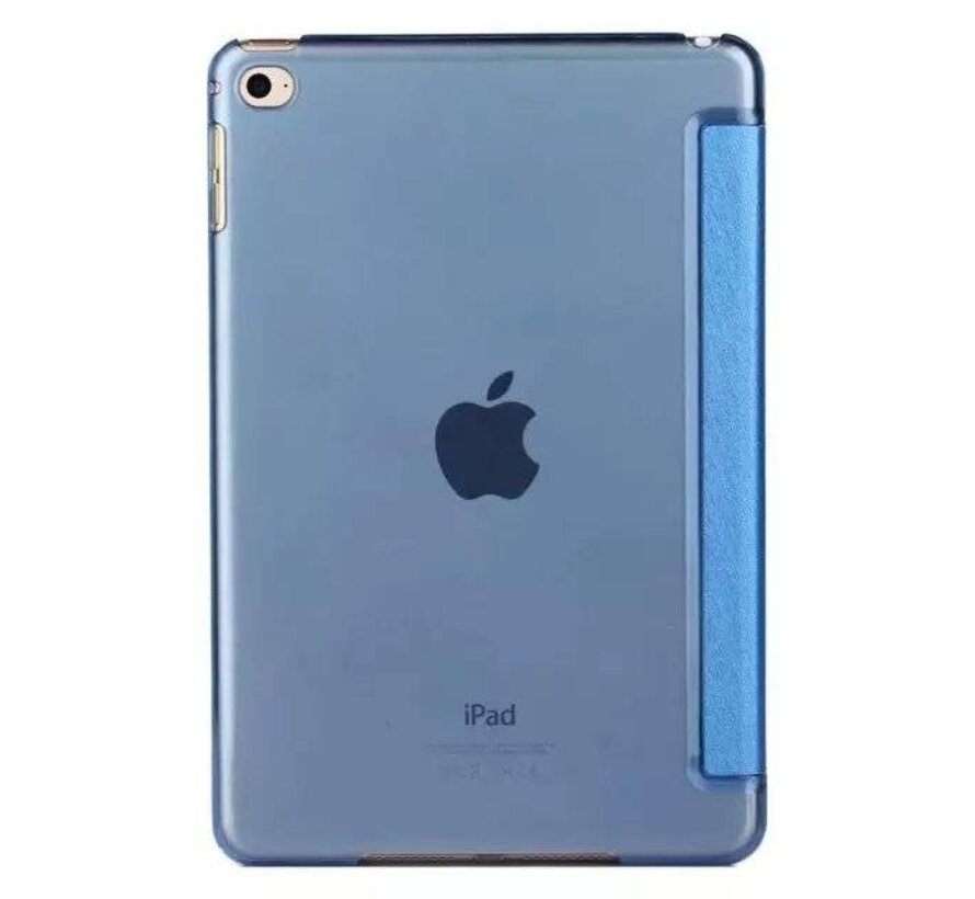 Apple iPad Mini 4 -  Zachte Zijden Design Tablet Cover - Blauw