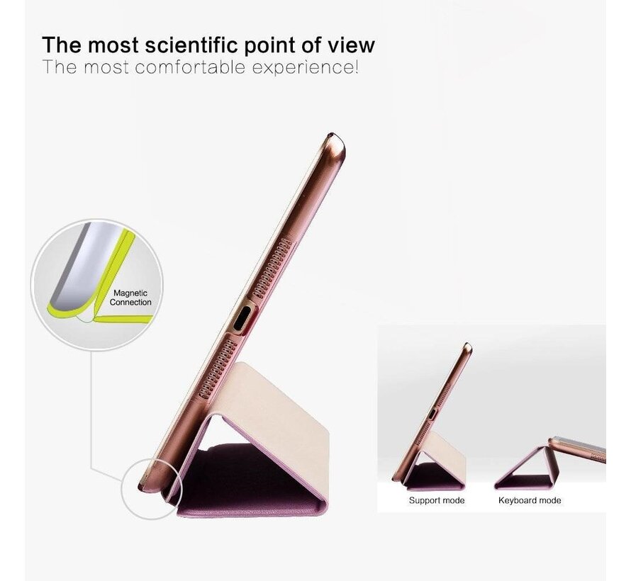 Apple iPad Mini 4 -  Zachte Zijden Design Tablet Cover - Roze