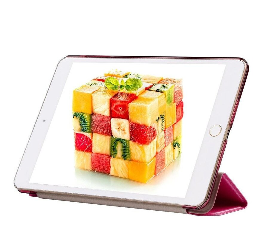 Apple iPad Mini 4 -  Zachte Zijden Design Tablet Cover - Hot Pink