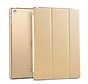 Apple iPad 2 / 3 / 4 - Smart Book Case Retro Leather Hoes voor bescherming voor- en achterkant - Kleur Goud