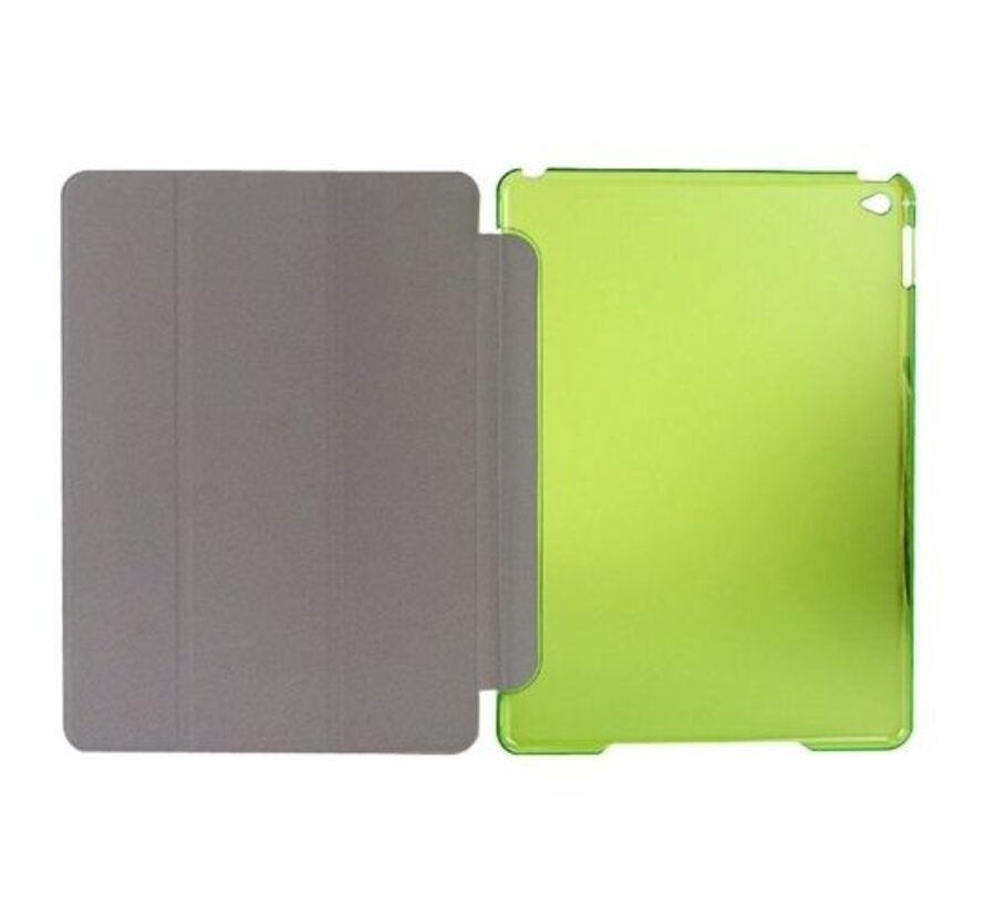 Apple iPad Air 2 - Smart Book Case Retro Leather Hoes voor bescherming voor- en achterkant - Kleur Groen