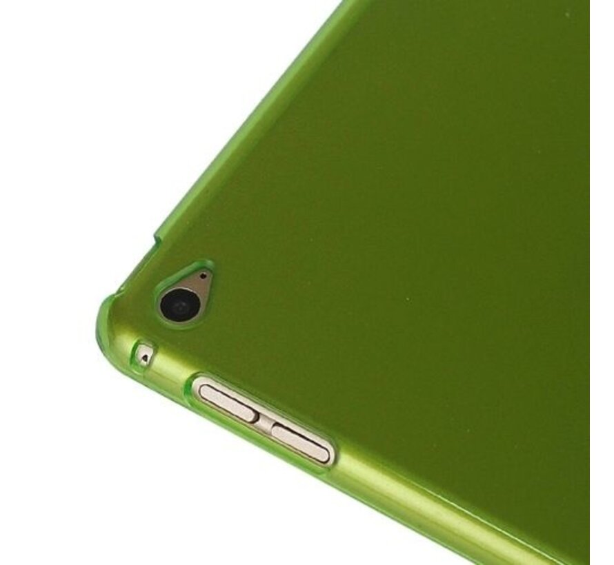 Apple iPad Air 2 - Smart Book Case Retro Leather Hoes voor bescherming voor- en achterkant - Kleur Groen