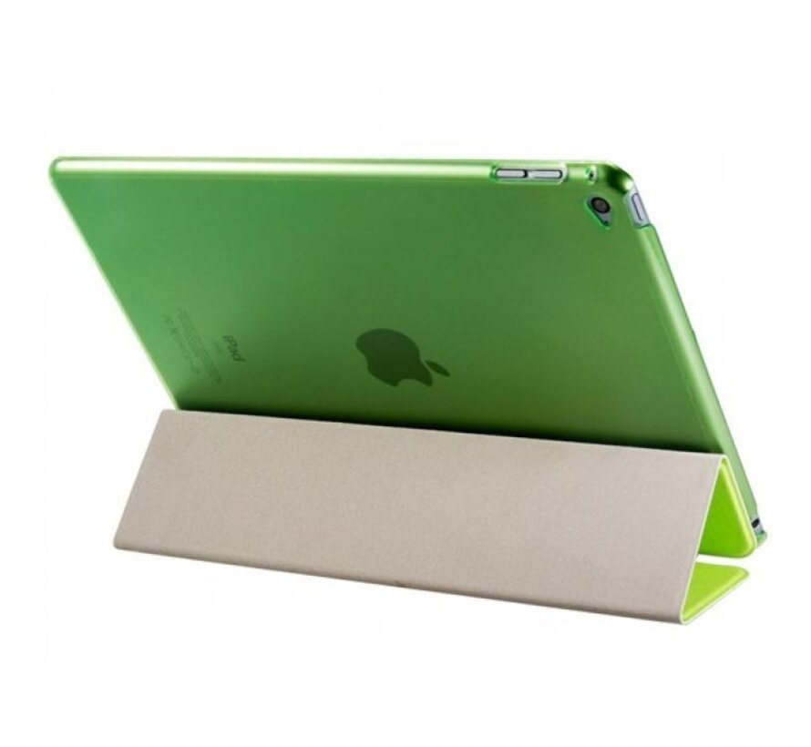 Apple iPad Air 2 - Smart Book Case Retro Leather Hoes voor bescherming voor- en achterkant - Kleur Groen