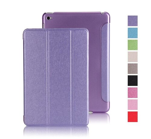 GSMWise Apple iPad Air 2 - Smart Book Case Retro Leather Hoes voor bescherming voor- en achterkant - Kleur Paars
