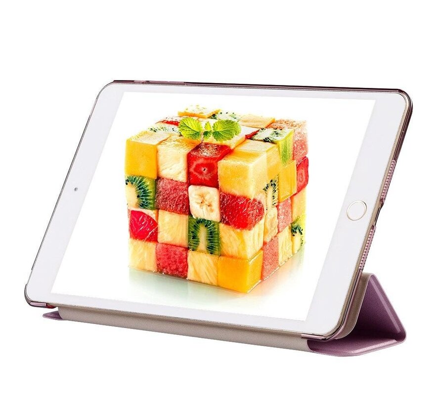 Apple iPad Air 2 - Smart Book Case Retro Leather Hoes voor bescherming voor- en achterkant - Kleur Roze