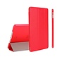 Apple iPad Air 2 - Smart Book Case Retro Leather Hoes voor bescherming voor- en achterkant- Kleur Rood
