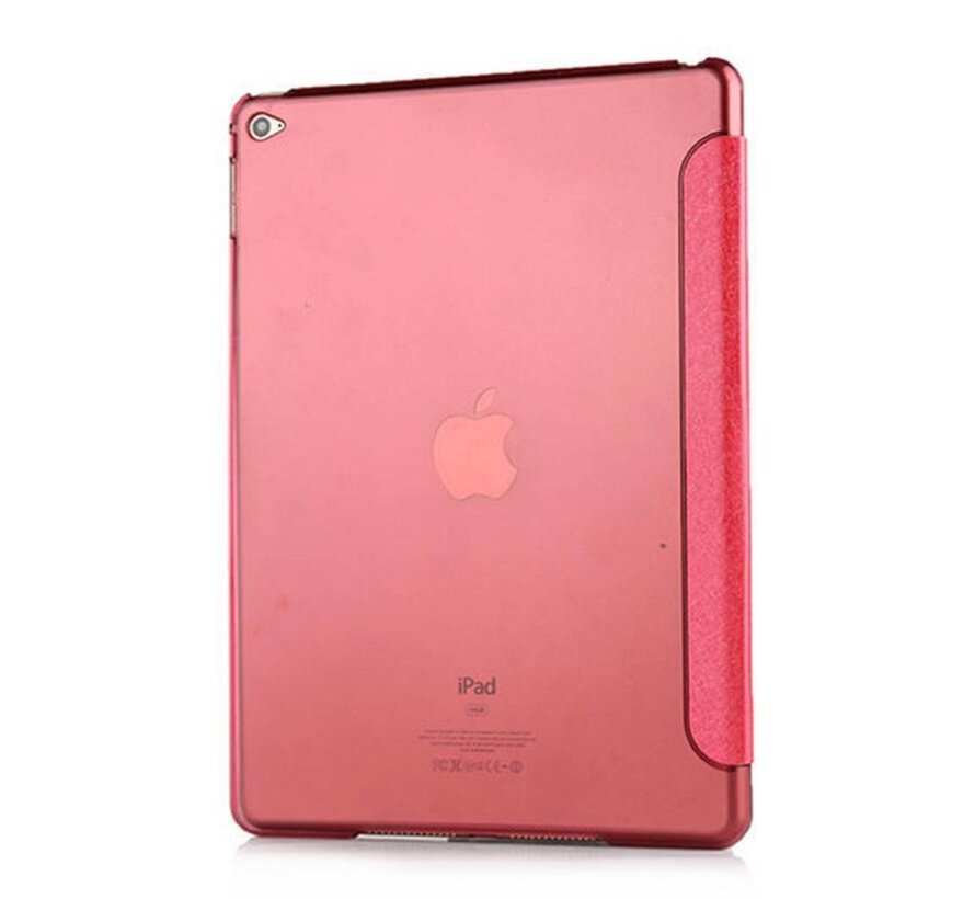 Apple iPad Air 2 - Smart Book Case Retro Leather Hoes voor bescherming voor- en achterkant- Kleur Rood