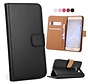 Zwart PU lederen Portemonnee hoesje voor de Samsung Galaxy S7 Edge Wallet Case - Telefoonhoesje - Bescherm Hoes - Book Style - Book Cases - klap Flip Cover - Smartphone hoesje