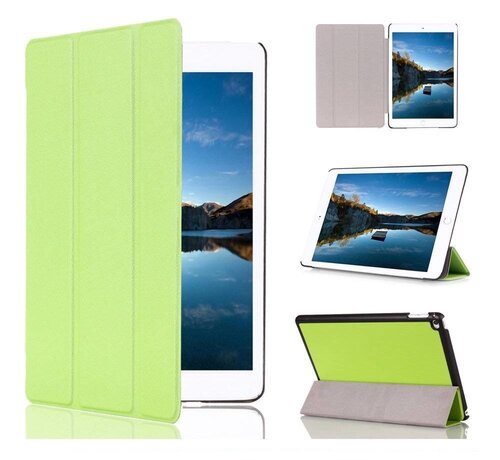 GSMWise Apple iPad Mini 4 - Fold Stand Smart Case Leather Book Hoes voor bescherming voor- en achterkant - Kleur Groen
