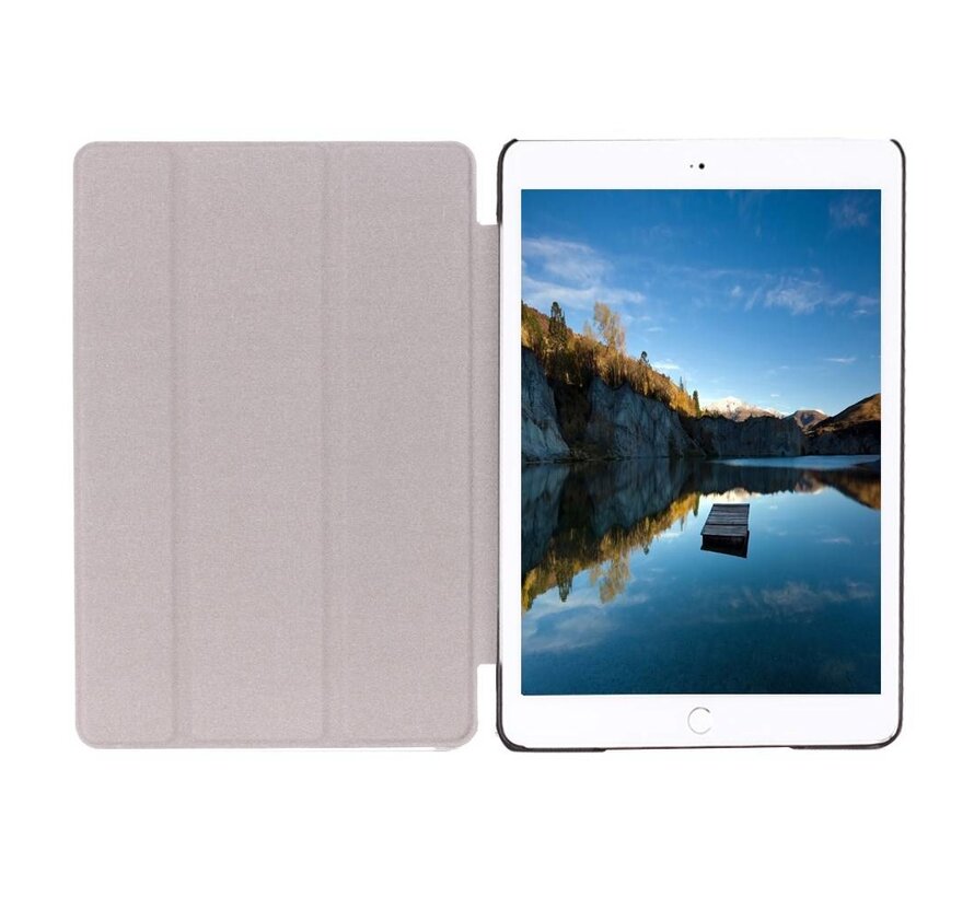 Apple iPad Mini 4 - Fold Stand Smart Case Leather Book Hoes voor bescherming voor- en achterkant - Kleur Groen