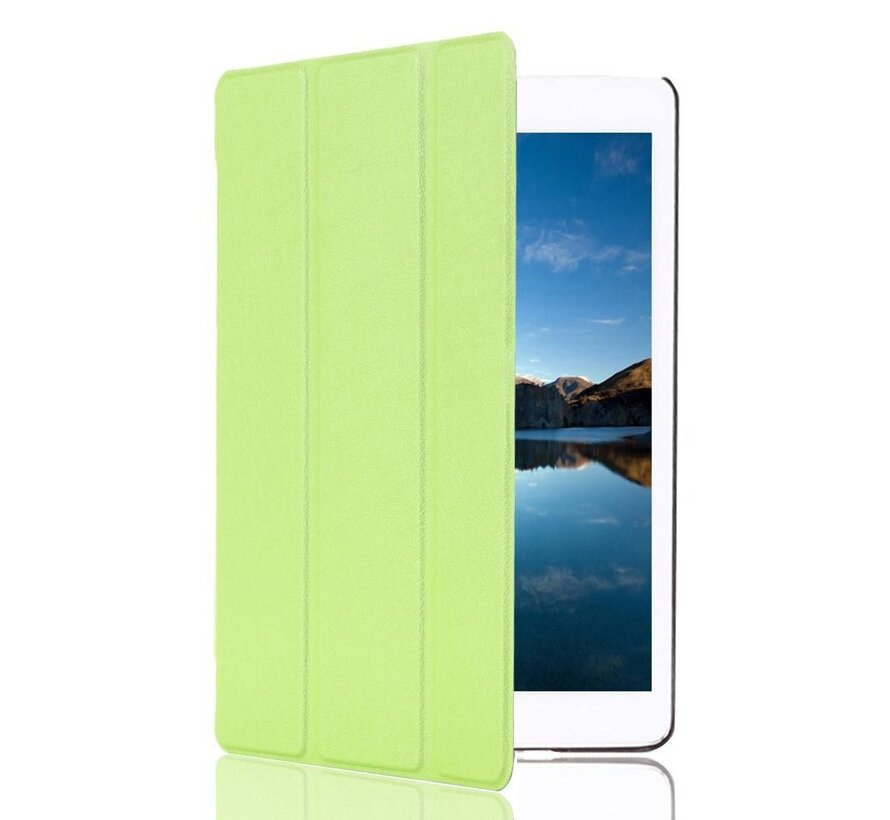 Apple iPad Mini 4 - Fold Stand Smart Case Leather Book Hoes voor bescherming voor- en achterkant - Kleur Groen