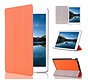 Apple iPad Mini 4 - Fold Stand Smart Case Leather Book Hoes voor bescherming voor- en achterkant - Kleur Oranje