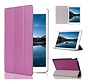 Apple iPad Mini 4 - Fold Stand Smart Case Leather Book Hoes voor bescherming voor- en achterkant - Kleur Paars