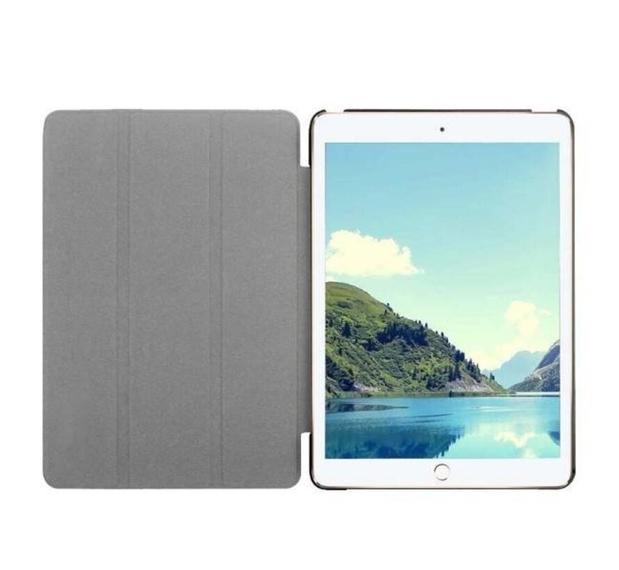 Apple iPad Mini 4 - Fold Stand Smart Case Leather Book Hoes voor bescherming voor- en achterkant - Kleur Roze