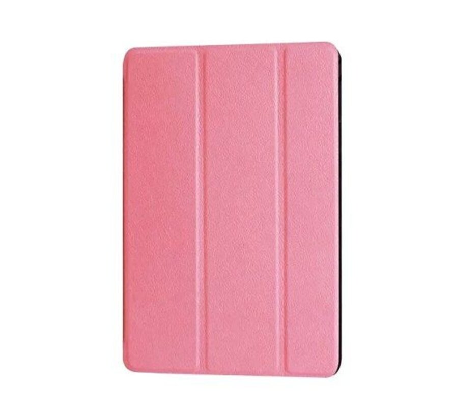 Apple iPad Mini 4 - Fold Stand Smart Case Leather Book Hoes voor bescherming voor- en achterkant - Kleur Roze