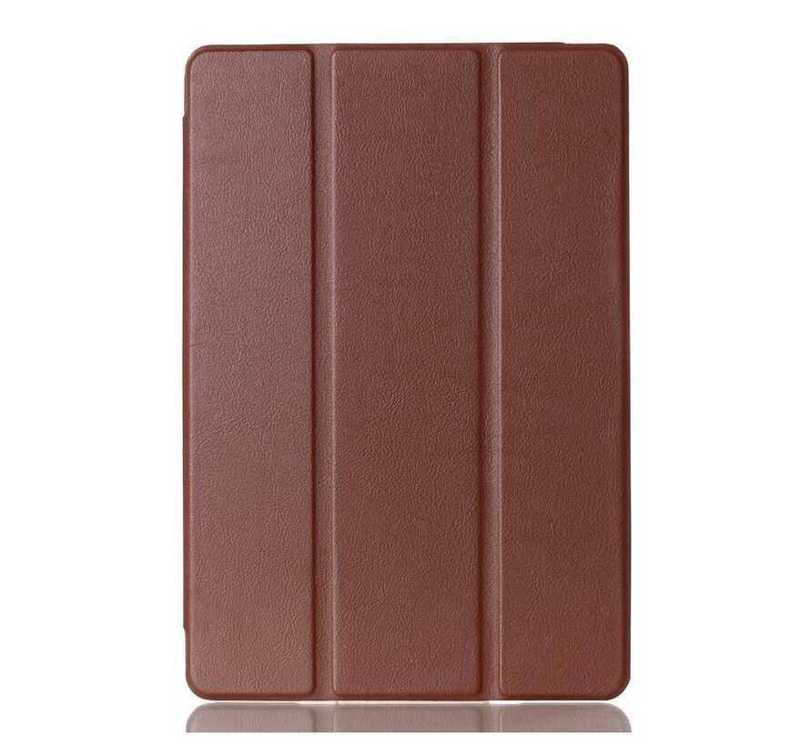 Apple iPad Air 2 - Fold Stand Smart Case Leather Book Hoes voor bescherming voor- en achterkant - Kleur Bruin