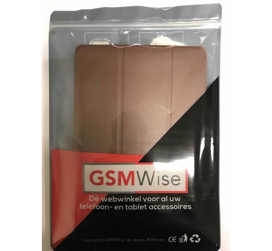 Apple iPad Air 2 - Fold Stand Smart Case Leather Book Hoes voor bescherming voor- en achterkant - Kleur Bruin