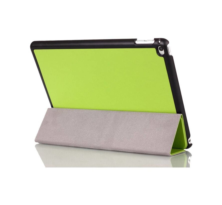 Apple iPad Air 2 - Fold Stand Smart Case Leather Book Hoes voor bescherming voor- en achterkant - Kleur Groen