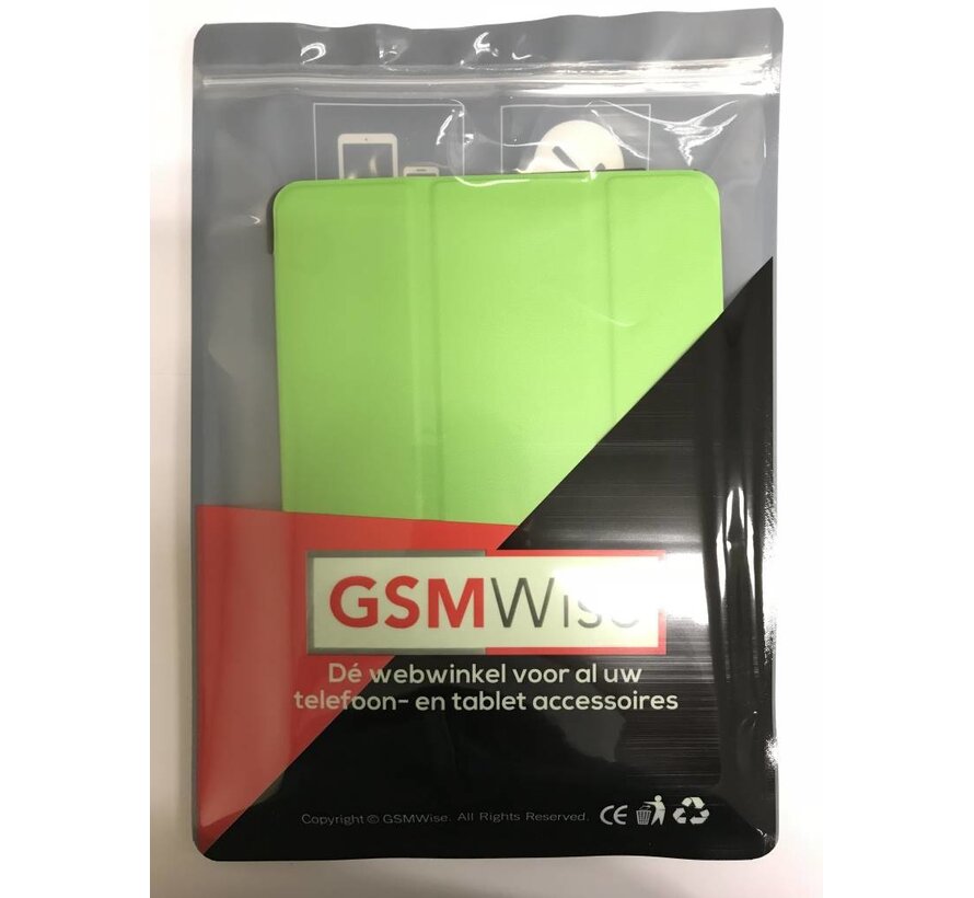 Apple iPad Air 2 - Fold Stand Smart Case Leather Book Hoes voor bescherming voor- en achterkant - Kleur Groen