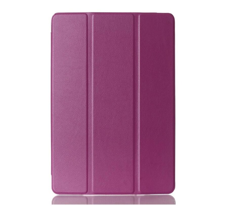 Apple iPad Air 2 - Fold Stand Smart Case Leather Book Hoes voor bescherming voor- en achterkant - Kleur Paars
