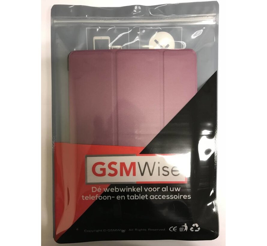 Apple iPad Air 2 - Fold Stand Smart Case Leather Book Hoes voor bescherming voor- en achterkant - Kleur Paars