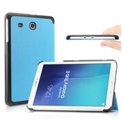 GSMWise Samsung Galaxy Tab E 9.6 - PU lederen Smart Case - Aqua Blauw