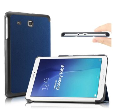 GSMWise Samsung Galaxy Tab E 9.6 - PU lederen Smart Case - Blauw