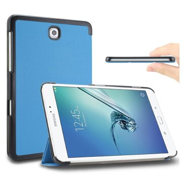 GSMWise Samsung Galaxy Tab S2 8.0 - PU lederen Smart Case - Aqua Blauw