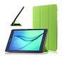 Samsung Galaxy Tab A 9.7 T550 - Fold Stand Smart Case Leather Book Hoes voor bescherming voor- en achterkant - Kleur Groen