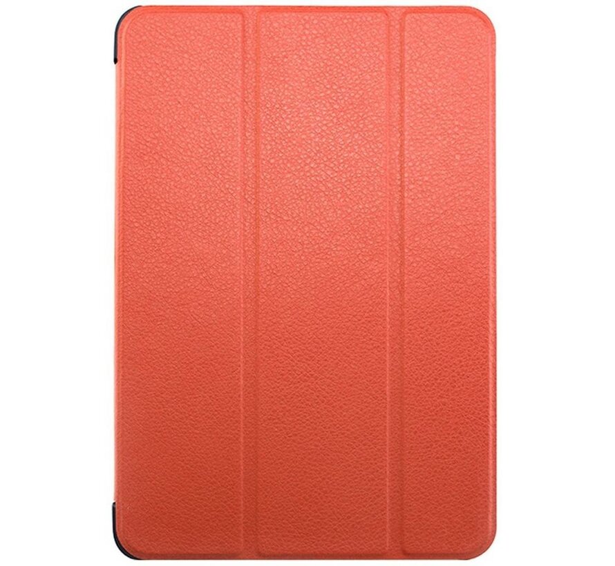 Samsung Galaxy Tab A 9.7 T550 - Fold Stand Smart Case Leather Book Hoes voor bescherming voor- en achterkant - Kleur Oranje