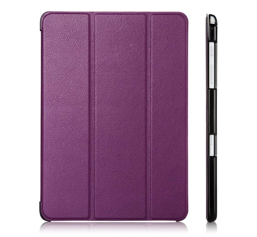 Samsung Galaxy Tab A 9.7 T550 - Fold Stand Smart Case Leather Book Hoes voor bescherming voor- en achterkant - Kleur Paars