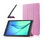 Samsung Galaxy Tab A 9.7 T550 - Fold Stand Smart Case Leather Book Hoes voor bescherming voor- en achterkant - Kleur Roze