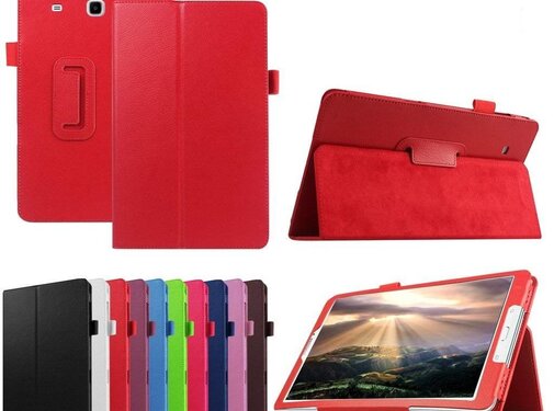 GSMWise Samsung Galaxy Tab E 9.6 - Book Case Hoes - Rood