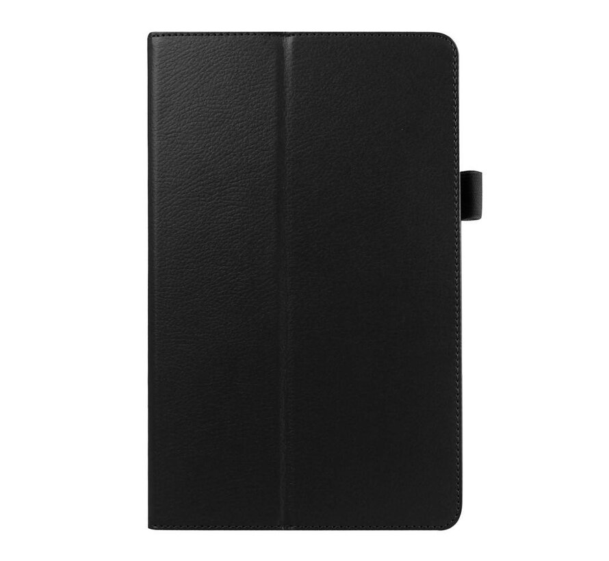 Samsung Galaxy Tab E 9.6 T560 / T561 - Leather Book Cover Flip Hoes voor bescherming voor- en achterkant - Kleur Zwart