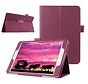 Samsung Galaxy Tab S2 8.0 T715 / T710 - Leather Book Cover Flip Hoes voor bescherming voor- en achterkant - Kleur Paars