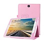 Samsung Galaxy Tab S2 8.0 T715 / T710 - Leather Book Cover Flip Hoes voor bescherming voor- en achterkant - Kleur Roze