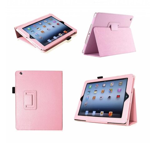 GSMWise Apple iPad Air (iPad 5) - Leather Book Cover Flip Hoes voor bescherming voor- en achterkant - Kleur Roze